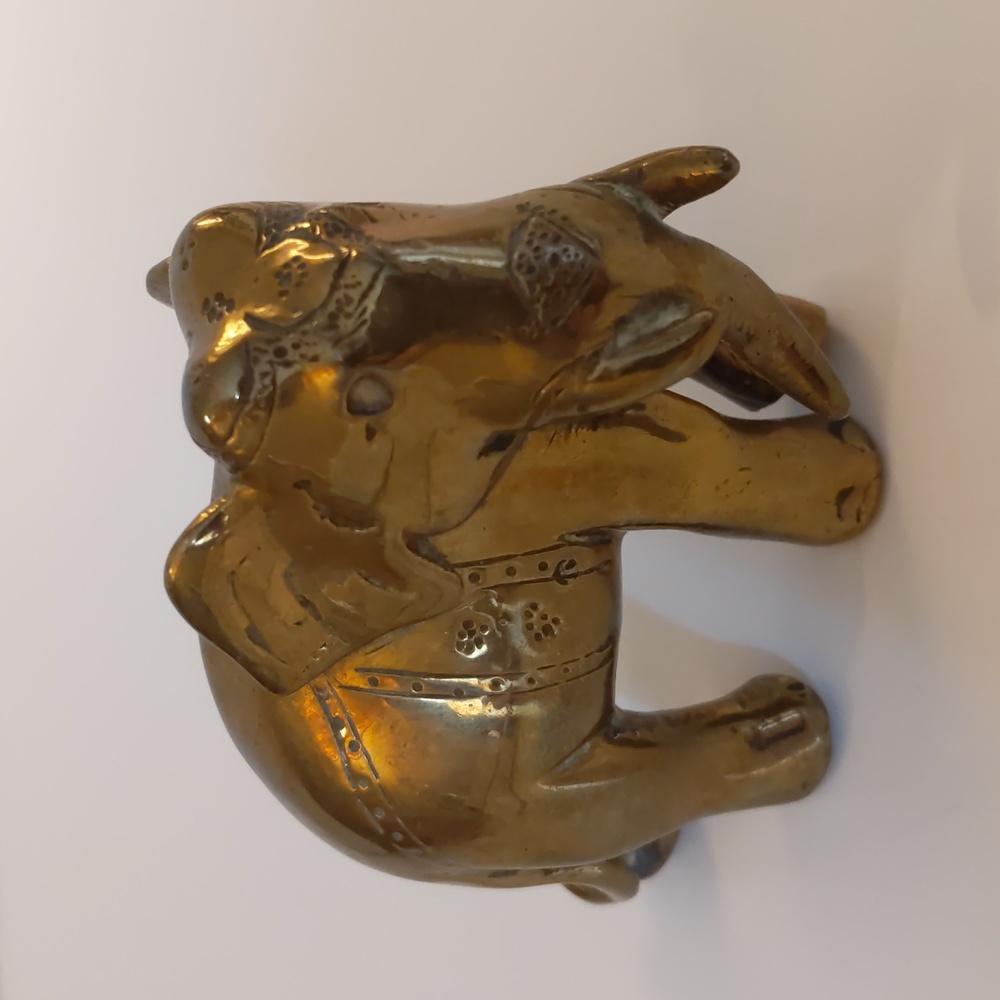 Vintage Brass elephant figurine.